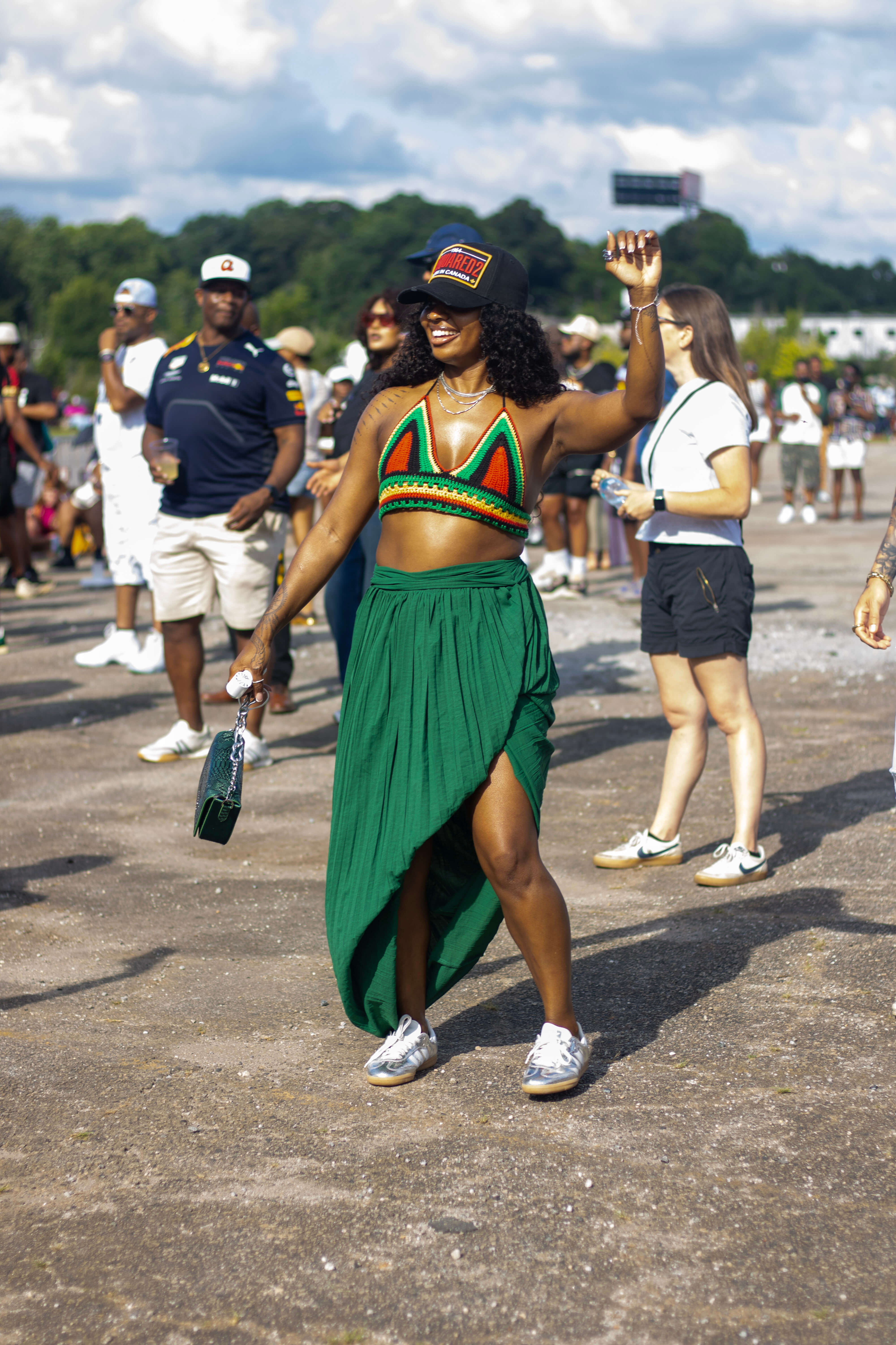 A woman dancing